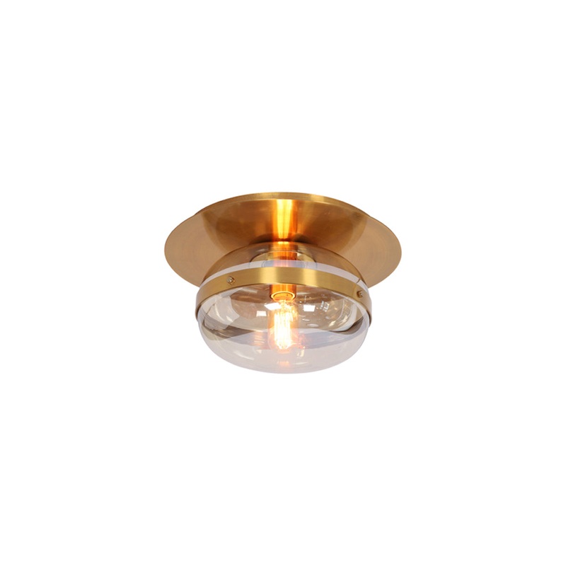 Nottingham One Light Flushmount in Ancient Brass