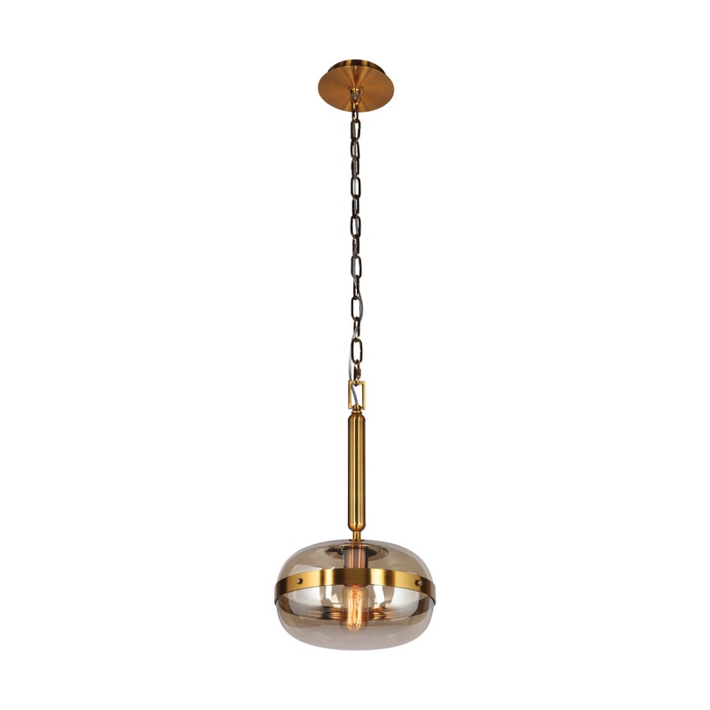 Nottingham One Light Pendant in Ancient Brass