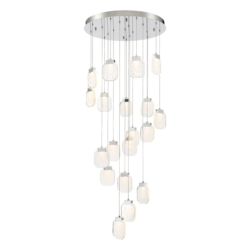 Paget LED Chandelier in Chrome