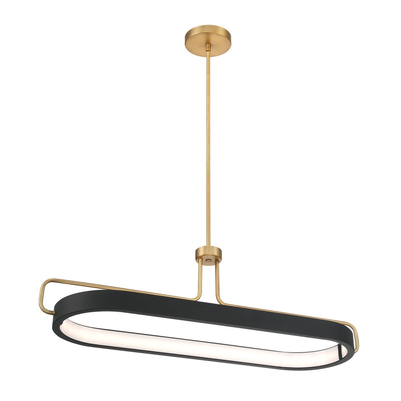 Pemberton LED Pendant in Warm Brass