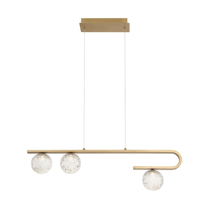 Phillimore LED Pendant in Brushed Gold