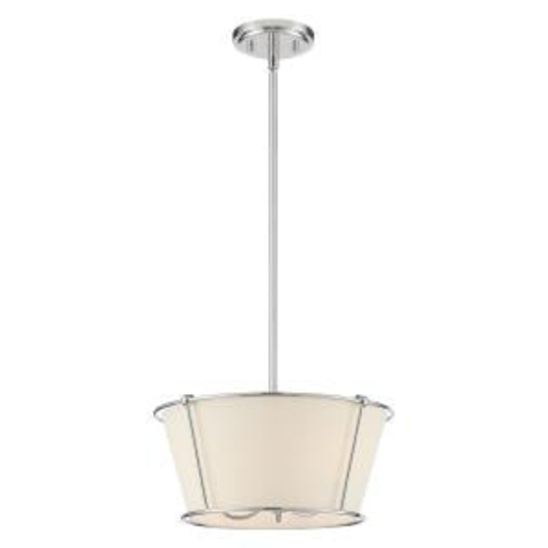 Pulito Three Light Semi-Flush Mount in Polished Nickel