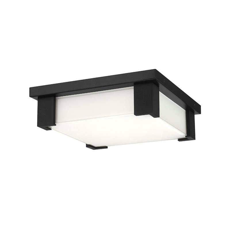 Thornhill LED Outdoor Flushmount in Black