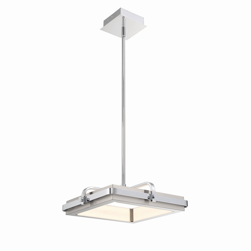 Annilo LED Pendant in Chrome And Nickel