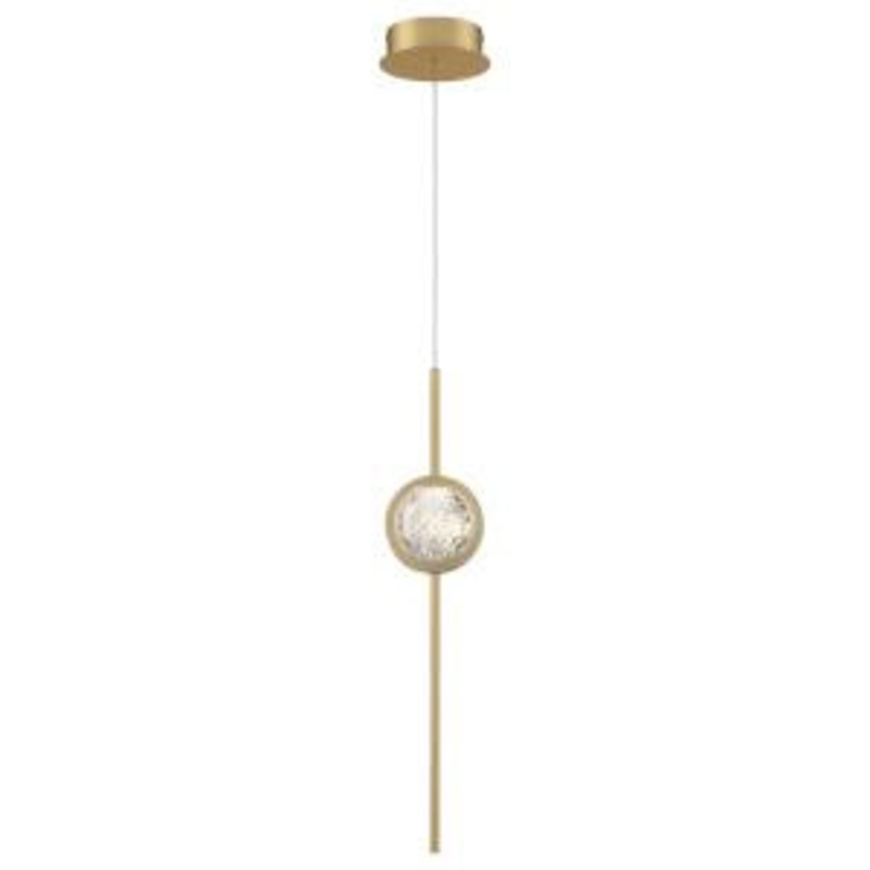 Barletta LED Pendant in Brass Anodized Aluminum