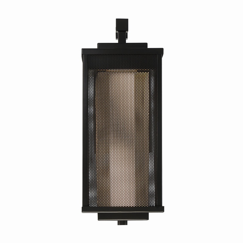 Brama LED Wall Sconce in Black/Gold