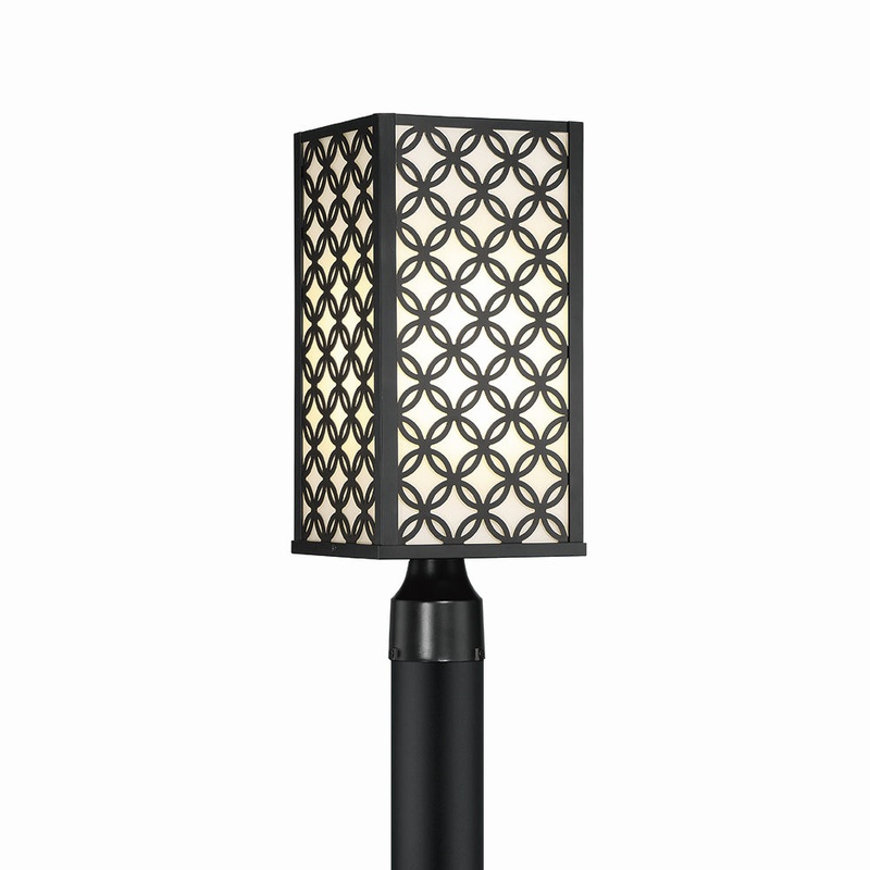 Clover LED Post Mount in Black