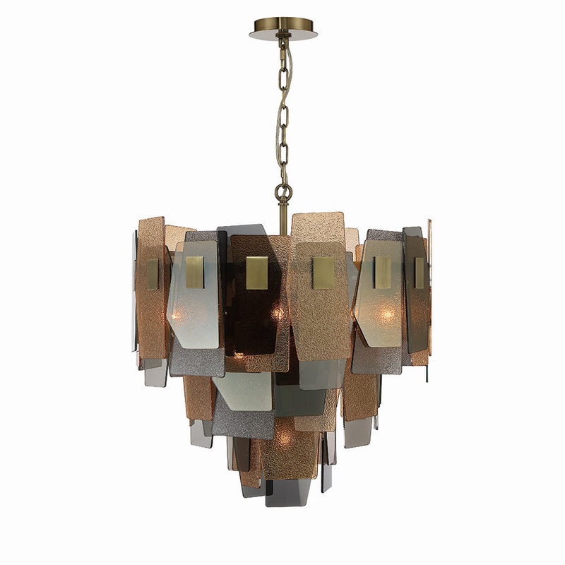 Cocolina Ten Light Chandelier in Bronze