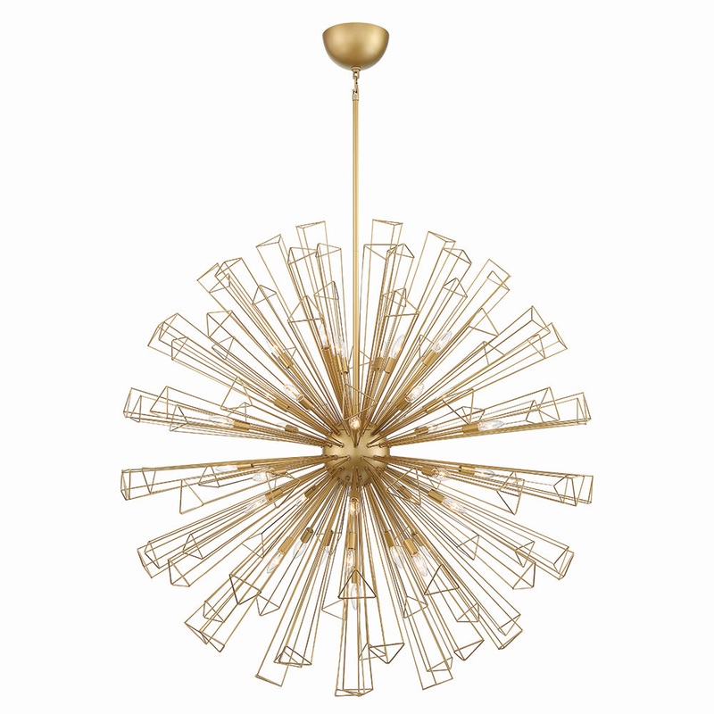 Dendelio 35 Light Chandelier in Gold