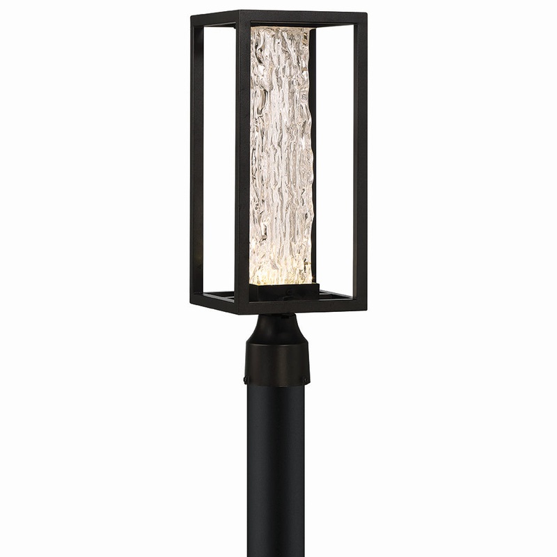 Ilya LED Outdoor Post Mount in Satin Black