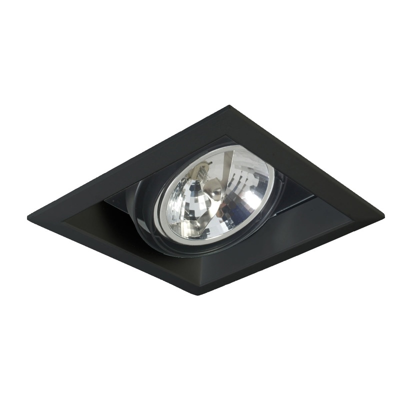 Multiple Recessed One Light, Multiple Recessed in Black