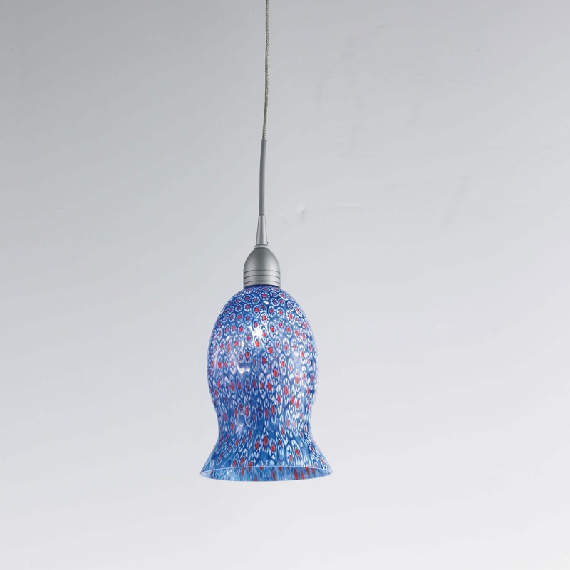 Murinni Head Murrini Blue/White in Red