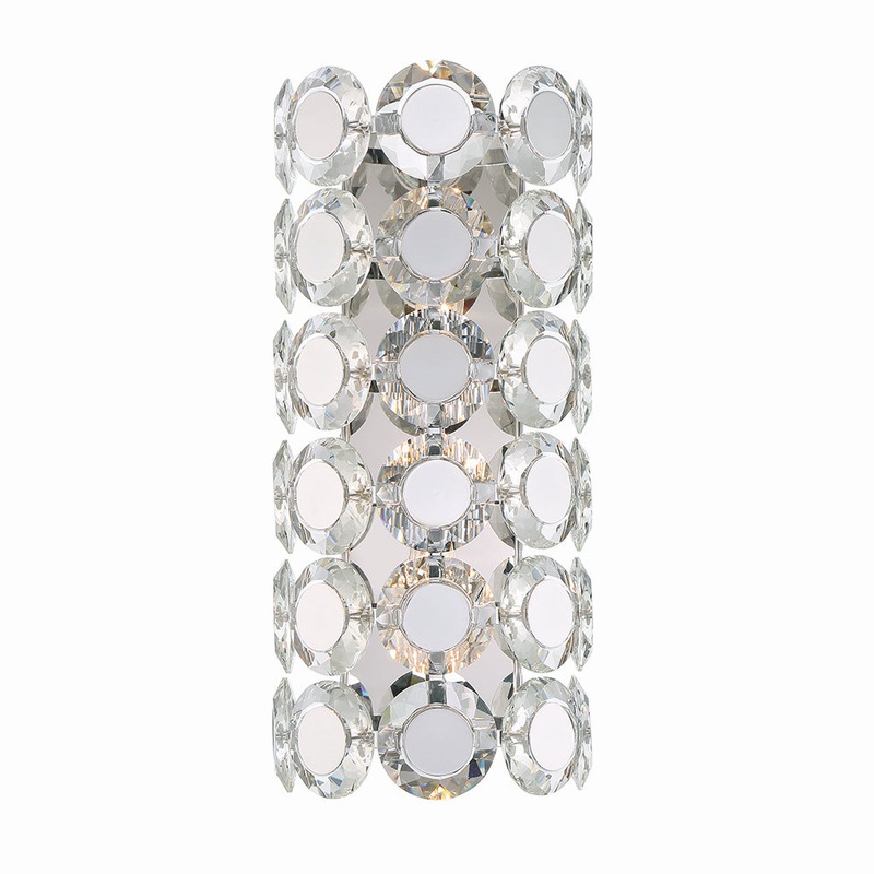 Perrene Two Light Wall Sconce in Chrome