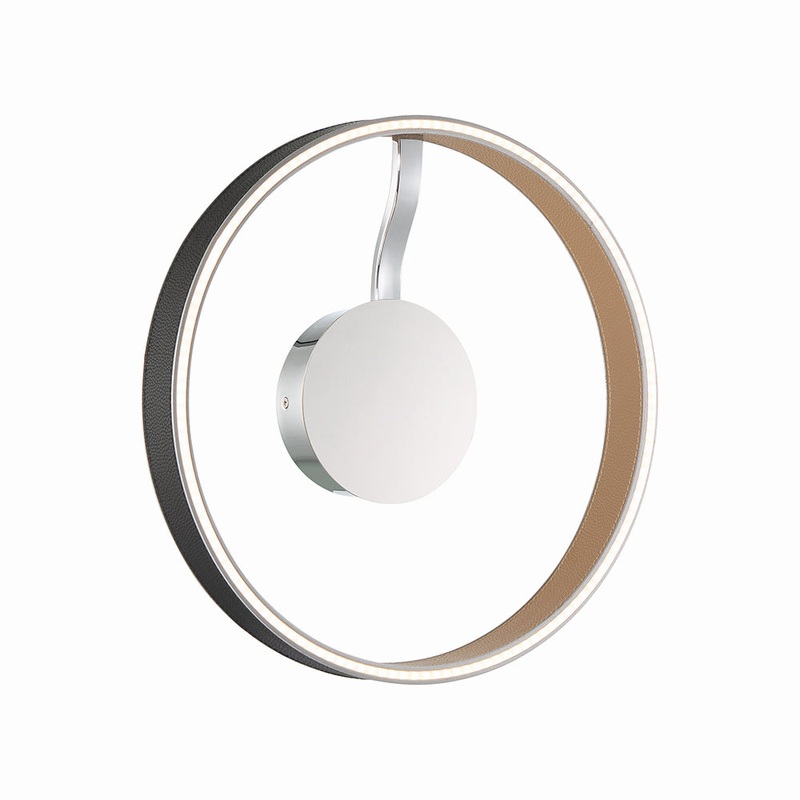Verdura LED Flushmount in Black/ Brown