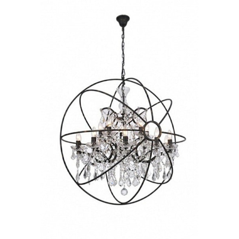 15 Light Chandelier in Rustic Brozne
