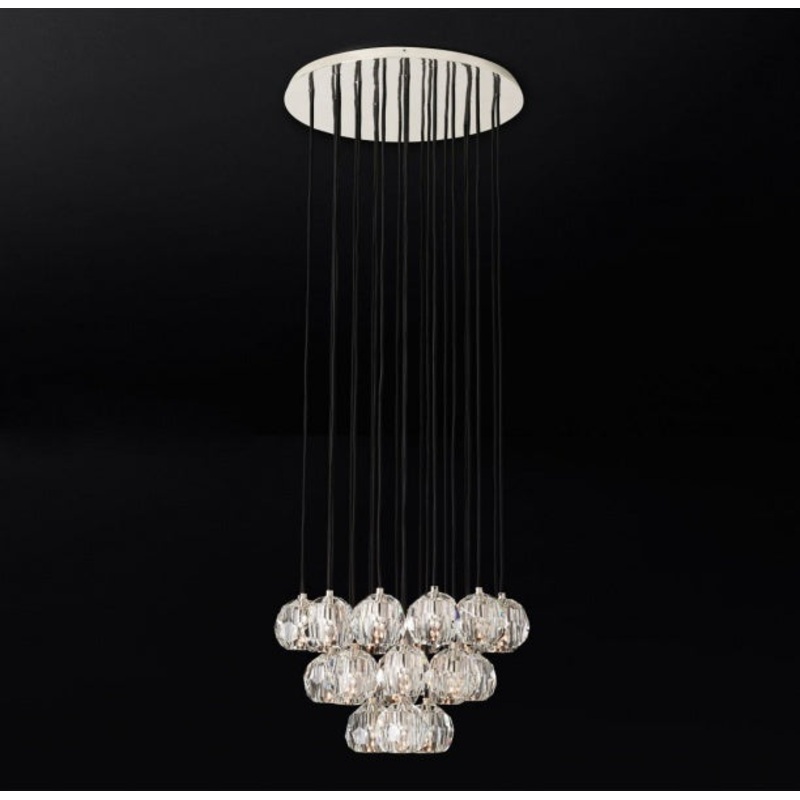 23 Light Chandelier in Polished Nickel