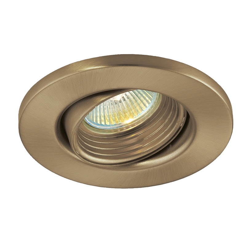 Baffle Gimbal in Antique Brass