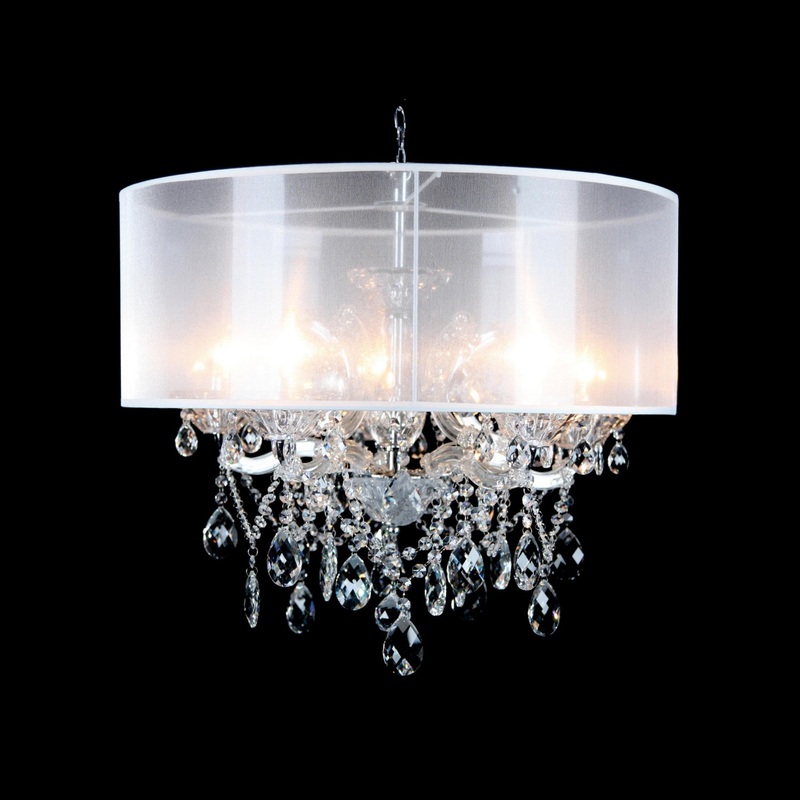 Ceiling Fixture Five Light Chandelier in Chrome