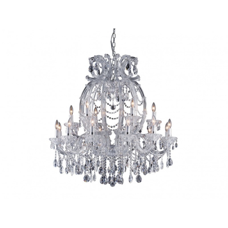 Chandelier 18 Light Ceiling Fixture in Chrome