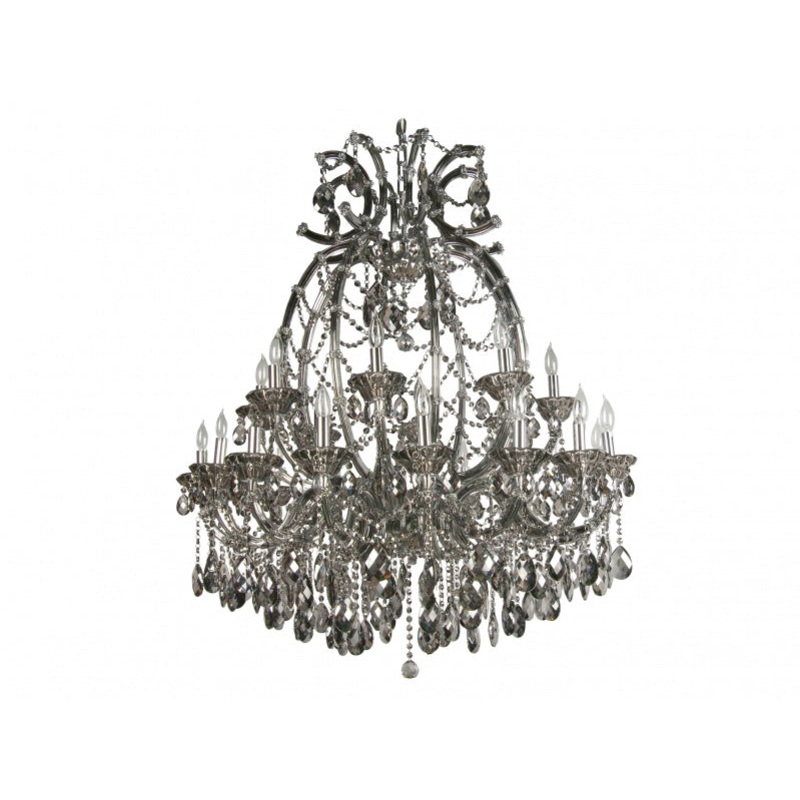 Chandelier 24 Light Ceiling Fixture in Chrome