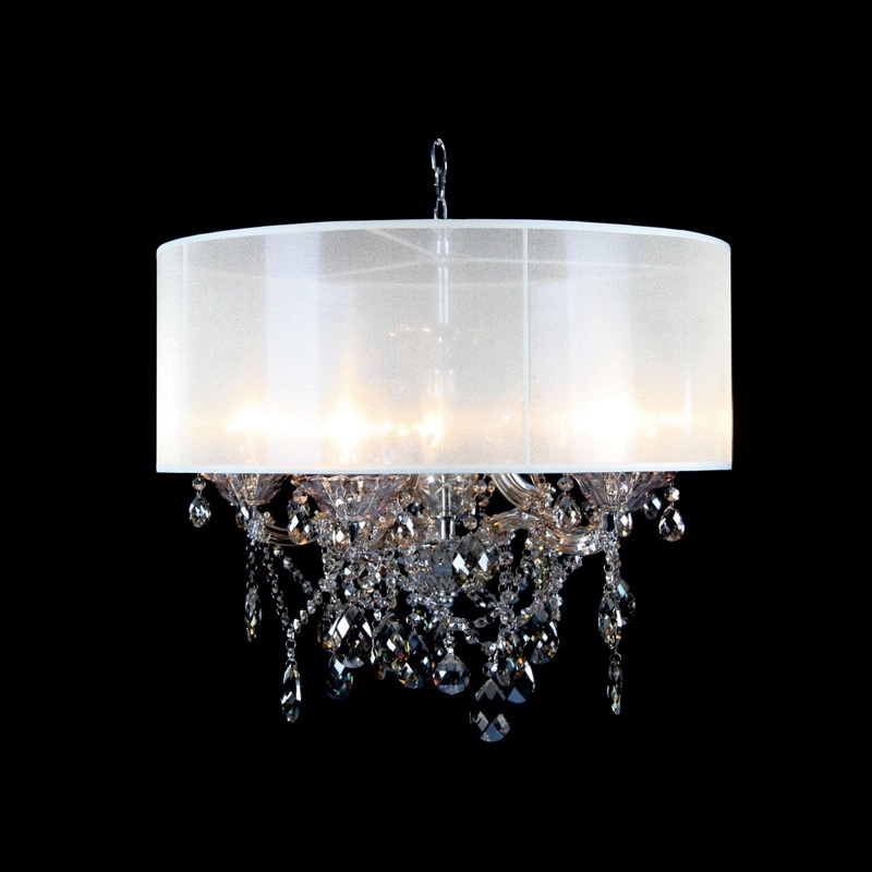 Chandelier Six Light Chandelier in Chrome