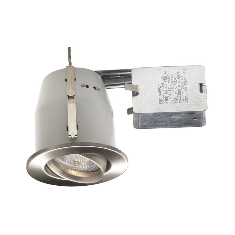 Hsng/Trim Kit 4`` Gimb Par 20 in Satin Nickel