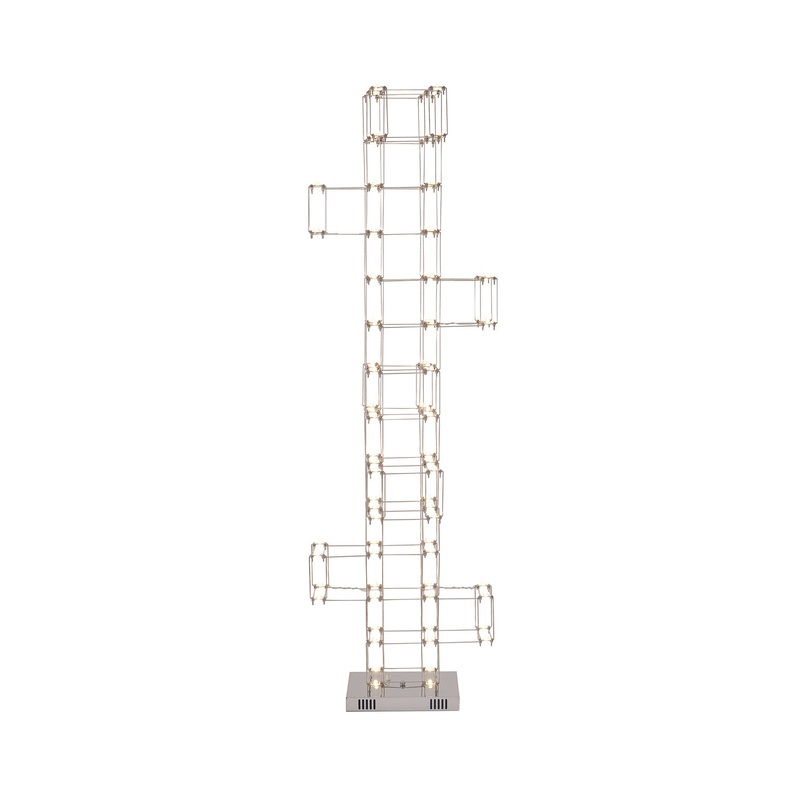 LED Floor Lamp in Satin Nickel