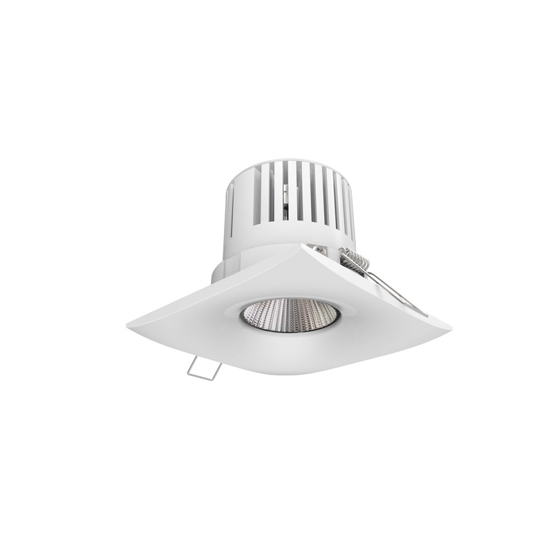 LED Recessed in Matte White