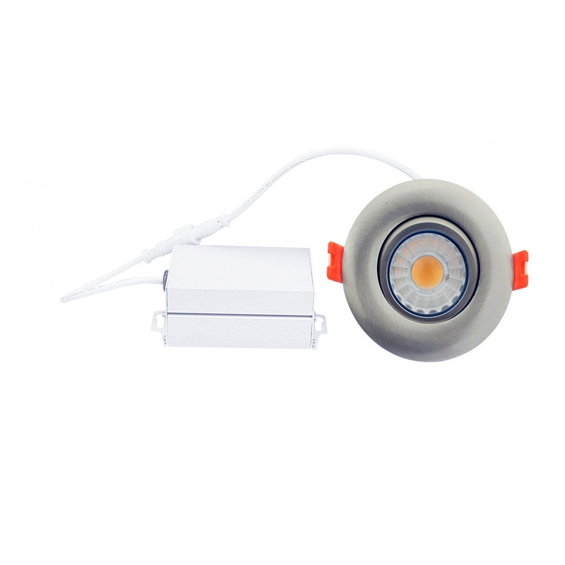 LED Recessed Light in Brushed Nickel