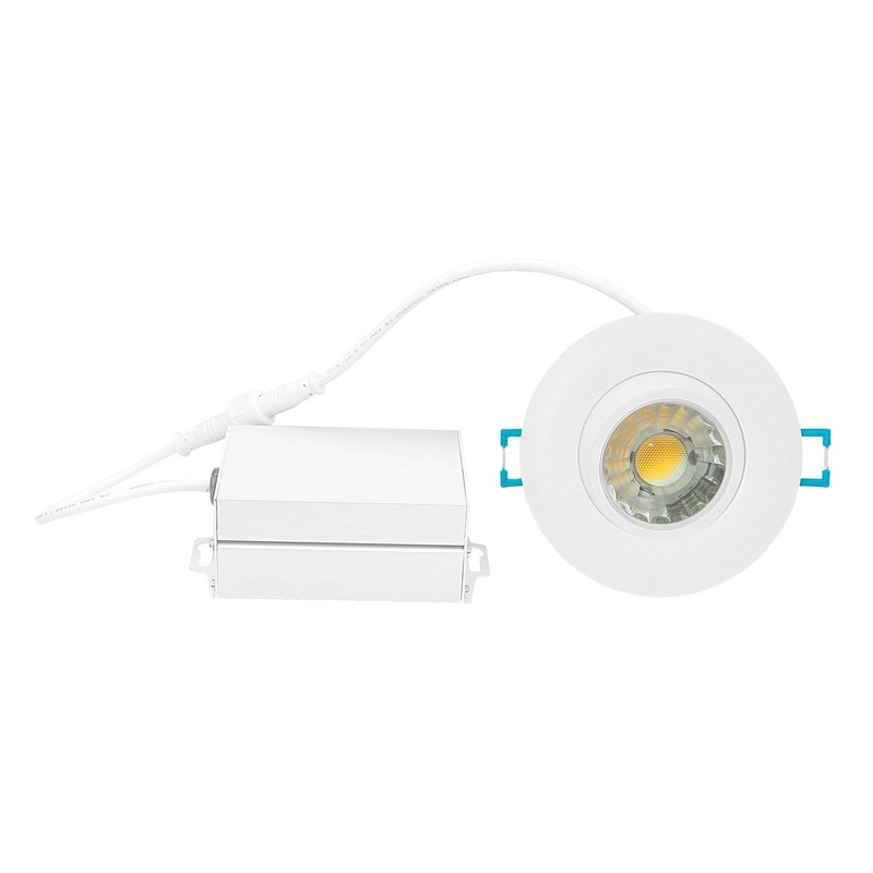 LED Recessed Light in Matte White