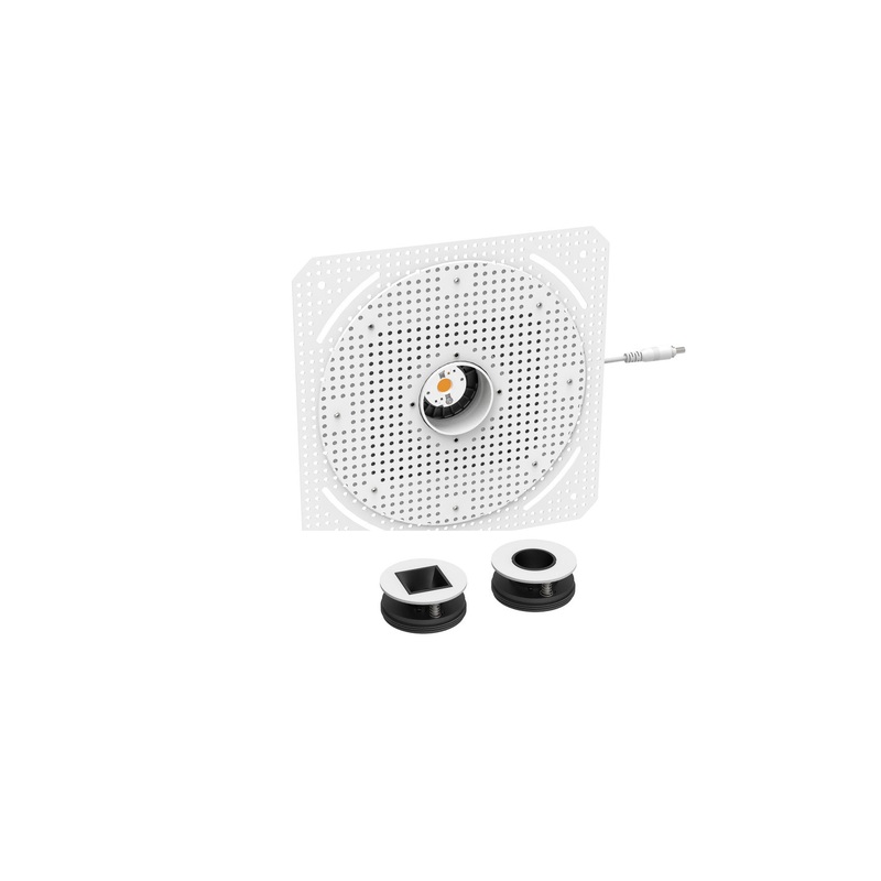 LED Spot Light in Matte White w/ Black