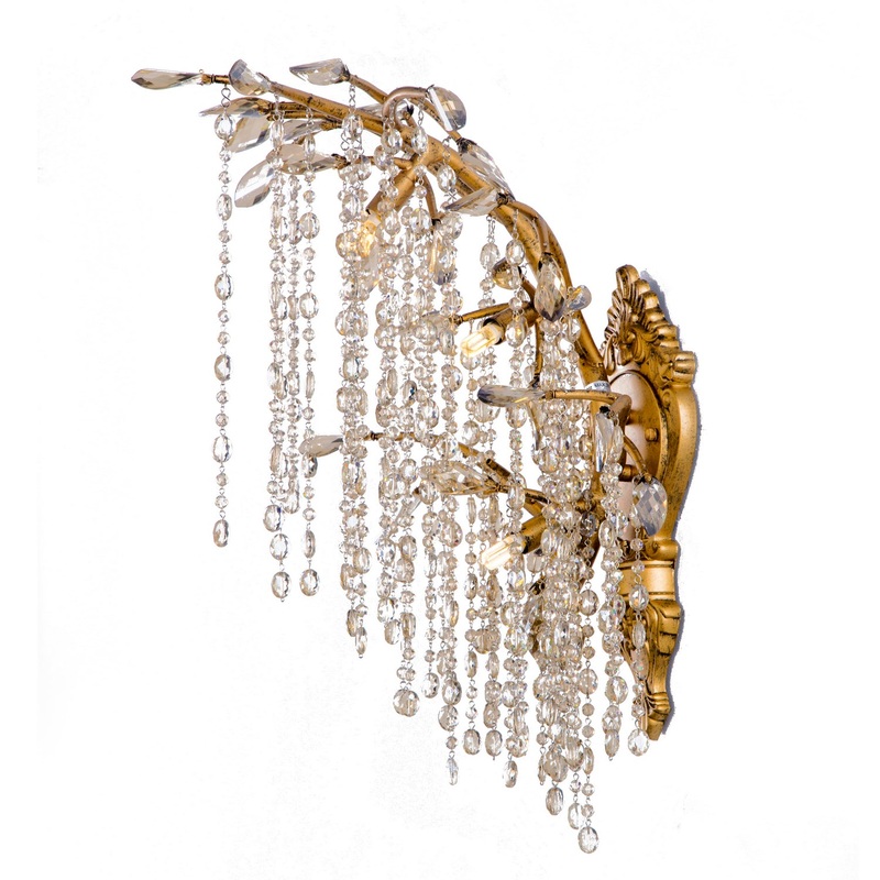 LED Wall Sconce in Gold