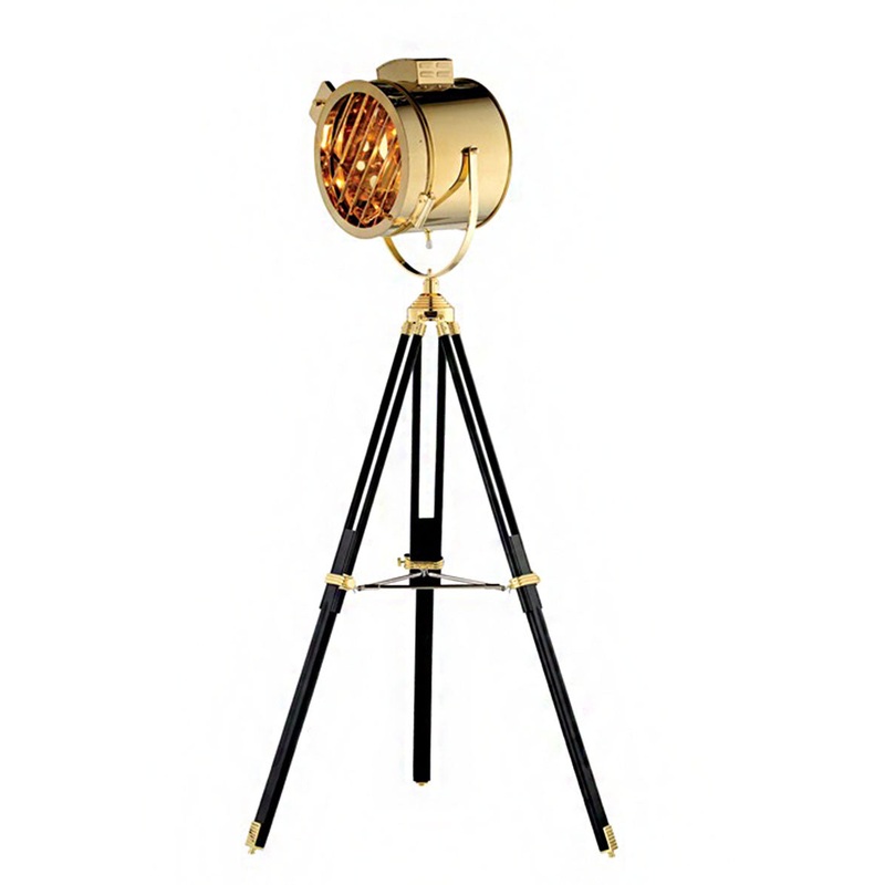 One Light Floor Lamp in Gold