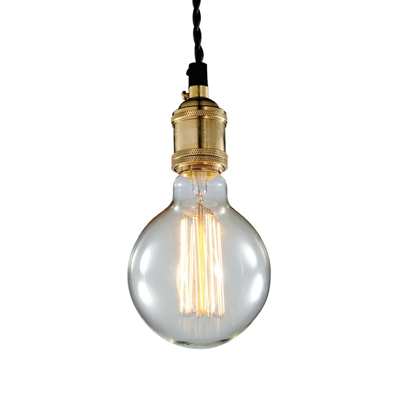 One Light Pendant in Brass