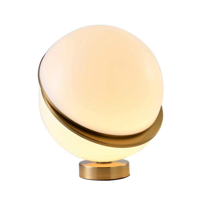 One Light Table Lamp in Gold