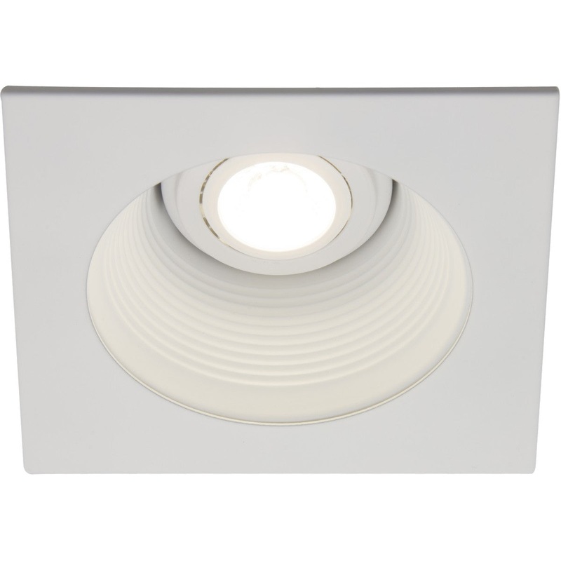 Square Baffle Trim in Matte White
