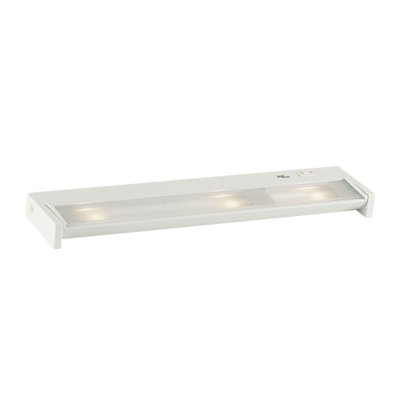 Under Cabinet Three Light Undercabinet in White