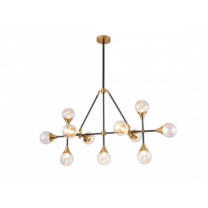 11 Light Chandelier in Black
