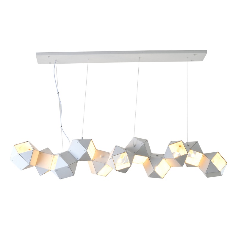 11 Light Chandelier in Stainless Steel