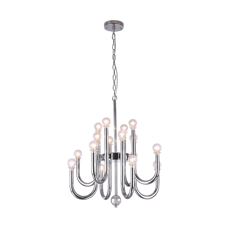 16 Light Chandelier in Chrome
