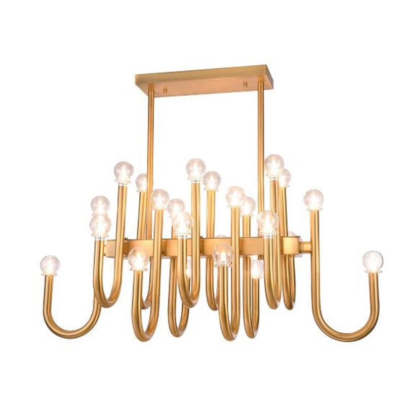 24 Light Chandelier in Gold