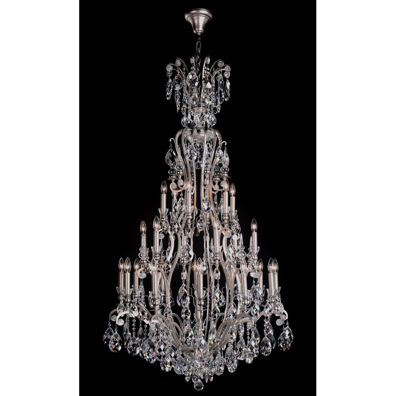 25 Light Chandelier in Pewter