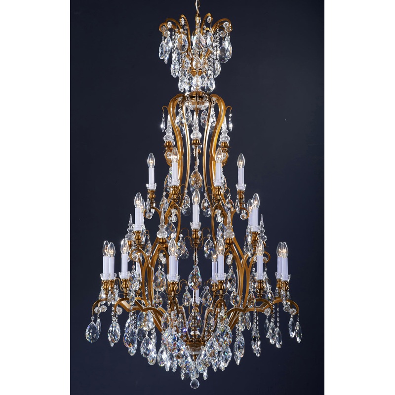 Chandelier 13 Light Chandelier in Antique Brass