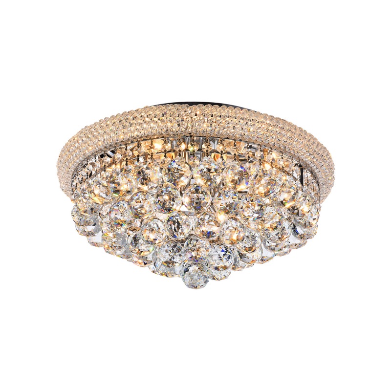Eight Light Flush Mount in Chrome