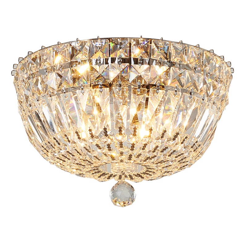 Flush Mount Four Light Flush Mount in Chrome