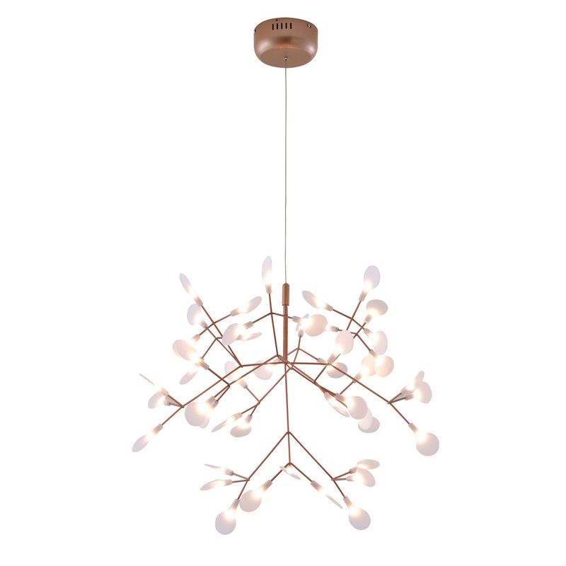 LED Chandelier in Matte Copper