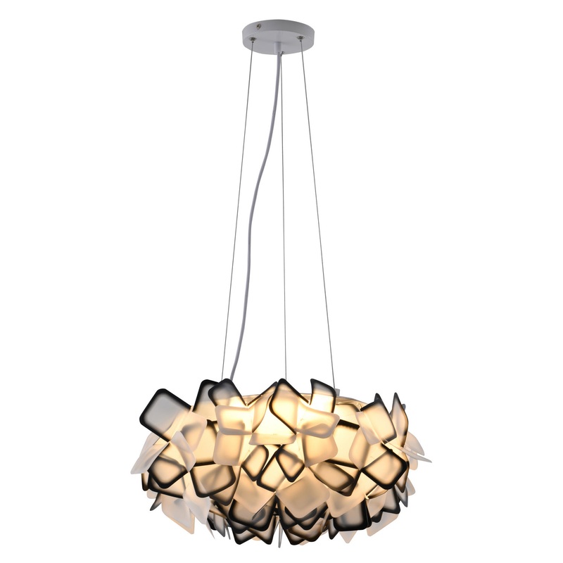 LED Chandelier in White & Black