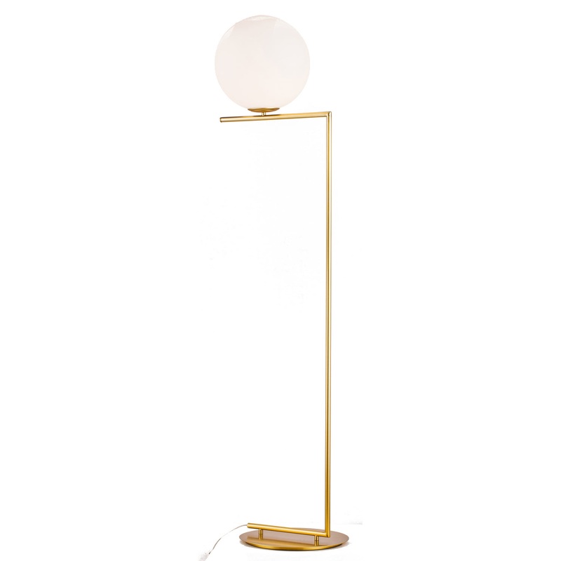 LED Floor Lamp in Brass