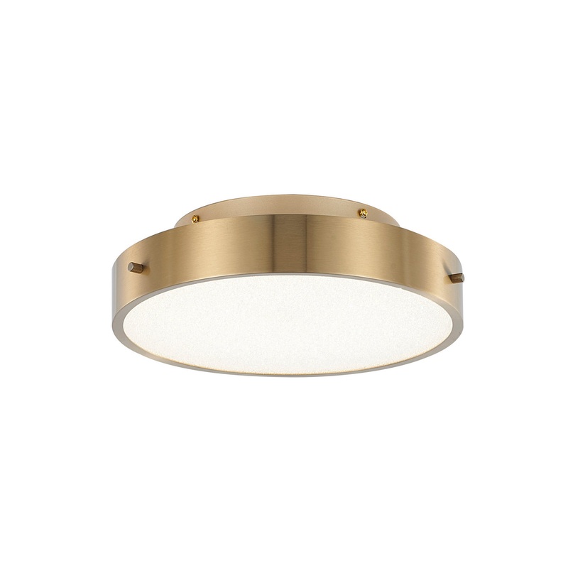 LED Flush Mount in Brass