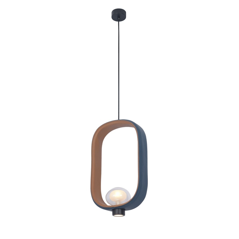 One Light Pendant in Blue